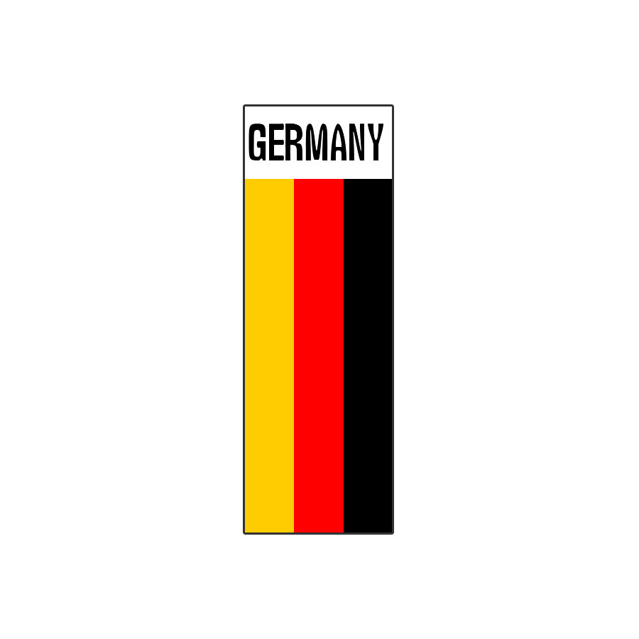 Aufkleber-Deutschland-Flagge