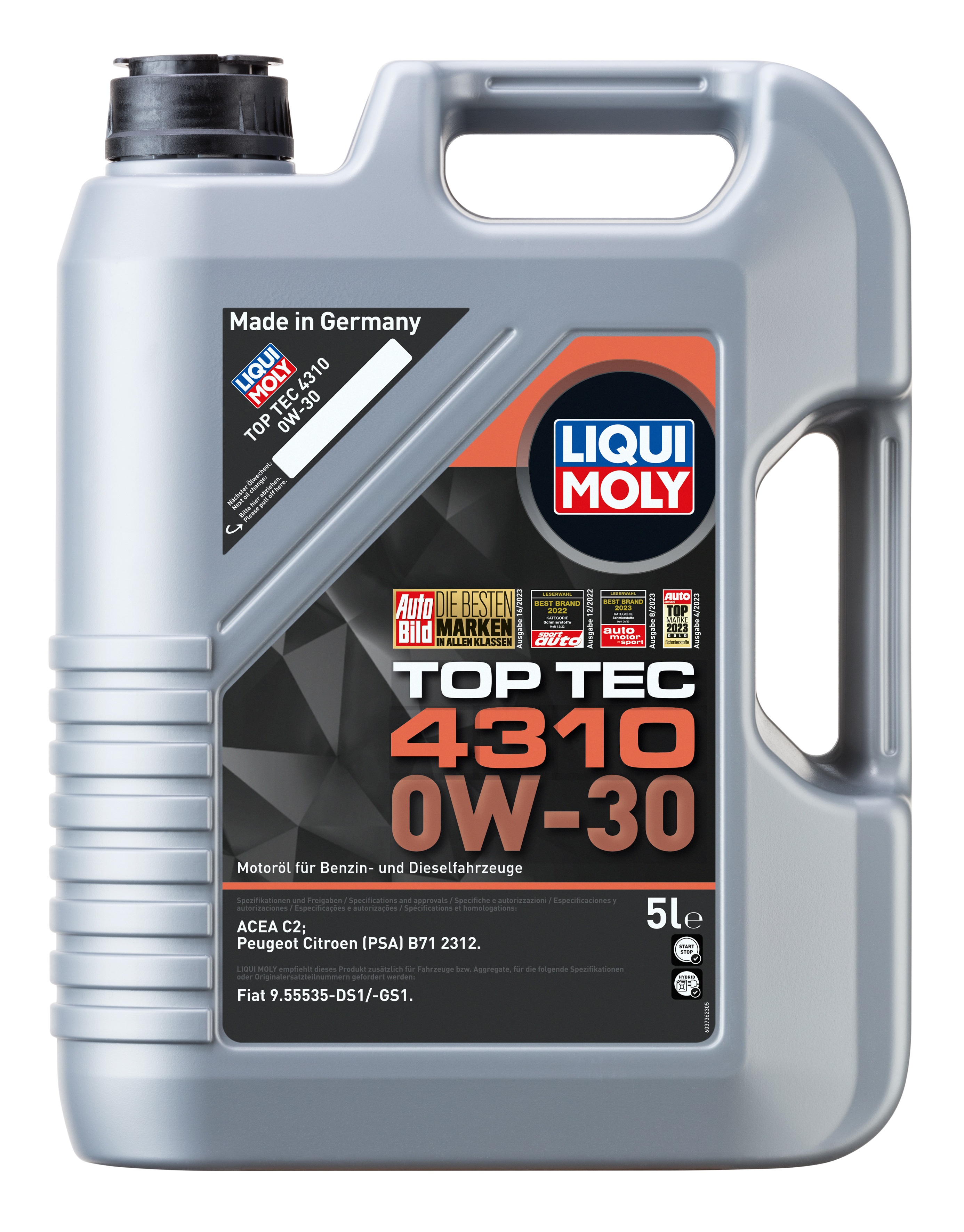 Liqui-Moly-Top-Tec-4310-0W-30-Motoröl-5-Liter