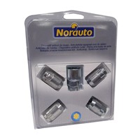 Norauto-Felgenschlossmuttern-NO1157-Kegelbund-M12-x-15-x-325-mm-in-Silber-1-Set-=-4-Stück