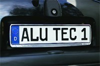 ALUTEC-Kennzeichenhalter-Erucarat-Chrom-Look-für-Mercedes-1-Stück-