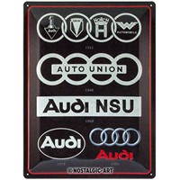 Nostalgic-Art-Retro-Blechschild-30x40cm-Motiv-Audi---Logo-Evolution-1-Stück