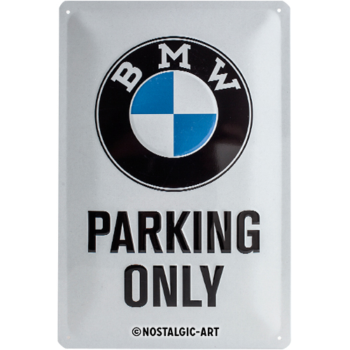 Nostalgic-Art-Retro-Blechschild-20x30cm-Motiv-BWM---Parking-Only-1-Stück