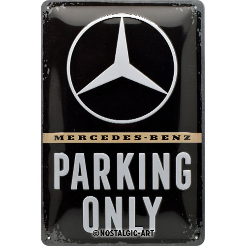 Nostalgic-Art-Retro-Blechschild-20x30cm-Motiv-Mercedes---Parking-Only-1-Stück