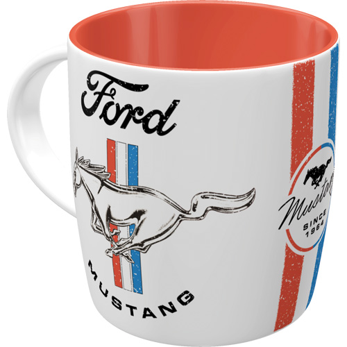 Nostalgic-Art-Tasse-Motiv-Ford-Mustang---Horse---Stripes-Logo-1-Stück