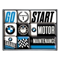 Nostalgic-Art-Magnet-Set-Motiv-BMW---Motor-1-Stück-9-teilig