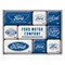 Nostalgic-Art-Magnet-Set-Motiv-Ford---Logo-Evolution-1-Stück-9-teilig