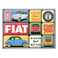 Nostalgic-Art-Magnet-Set-Motiv-Fiat-500---Loved-Since-1957-1-Stück-9-teilig