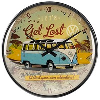 Nostalgic-Art-Wanduhr-31cm-Motiv-VW-Bulli---Let´s-Get-Lost-1-Stück