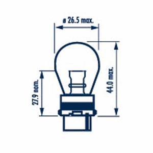 GLUEHLAMPE-P27W-3156-12.8V-26.88W