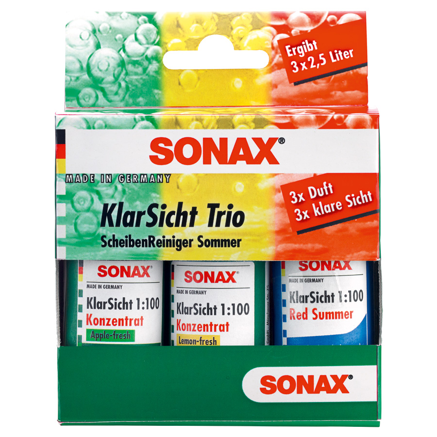 SONAX-373941-KlarSicht-1:100-Konzentrat-Trio-3-x-25-ml