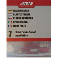 Kabel-Flachstecker-63-mm-rot-Inhalt:-7-Stück