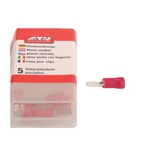 Kabel-Flachsteckzunge-63-mm-rot-Inhalt:-5-Stück