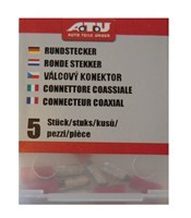 Kabel-Rundstecker-4-mm-rot-Inhalt:-5-Stück