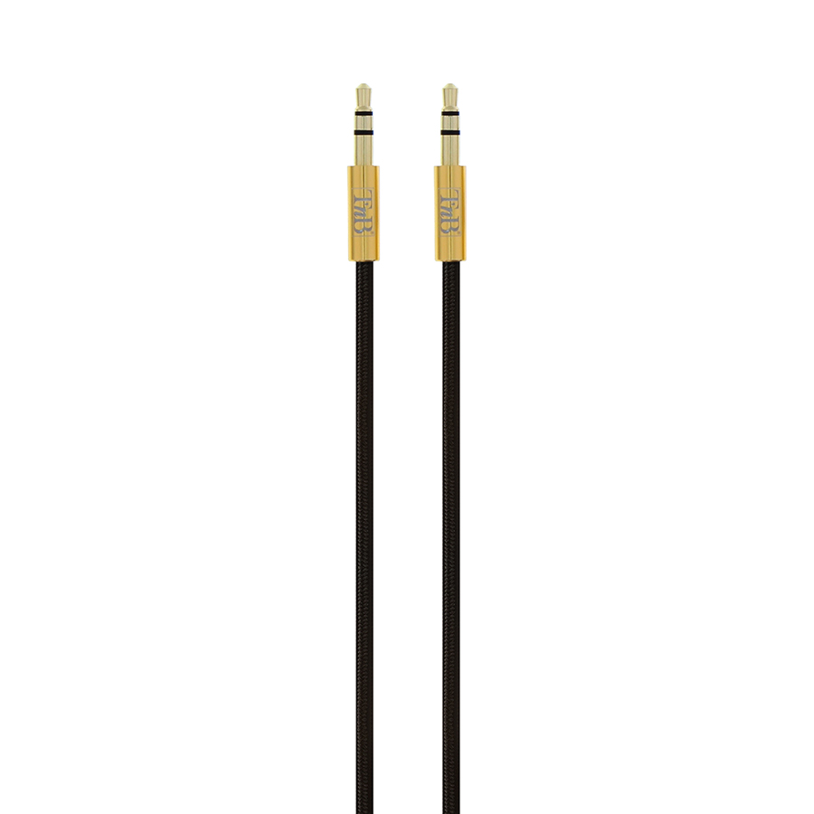 Audio-Kabel-von-t'nb-mit-35-mm-Klinkenstecker-15-m-schwarz-gold-1-Stück