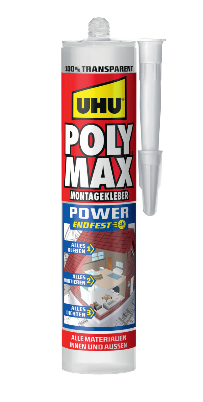 UHU-POLY-MAX-Endfest-Montagekleber-transparent-300-g-Kartusche