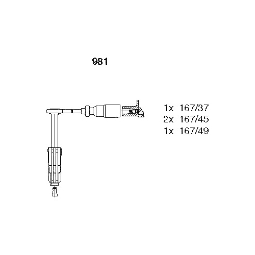 Bremi-Zündkabelsatz-Mercedes-981